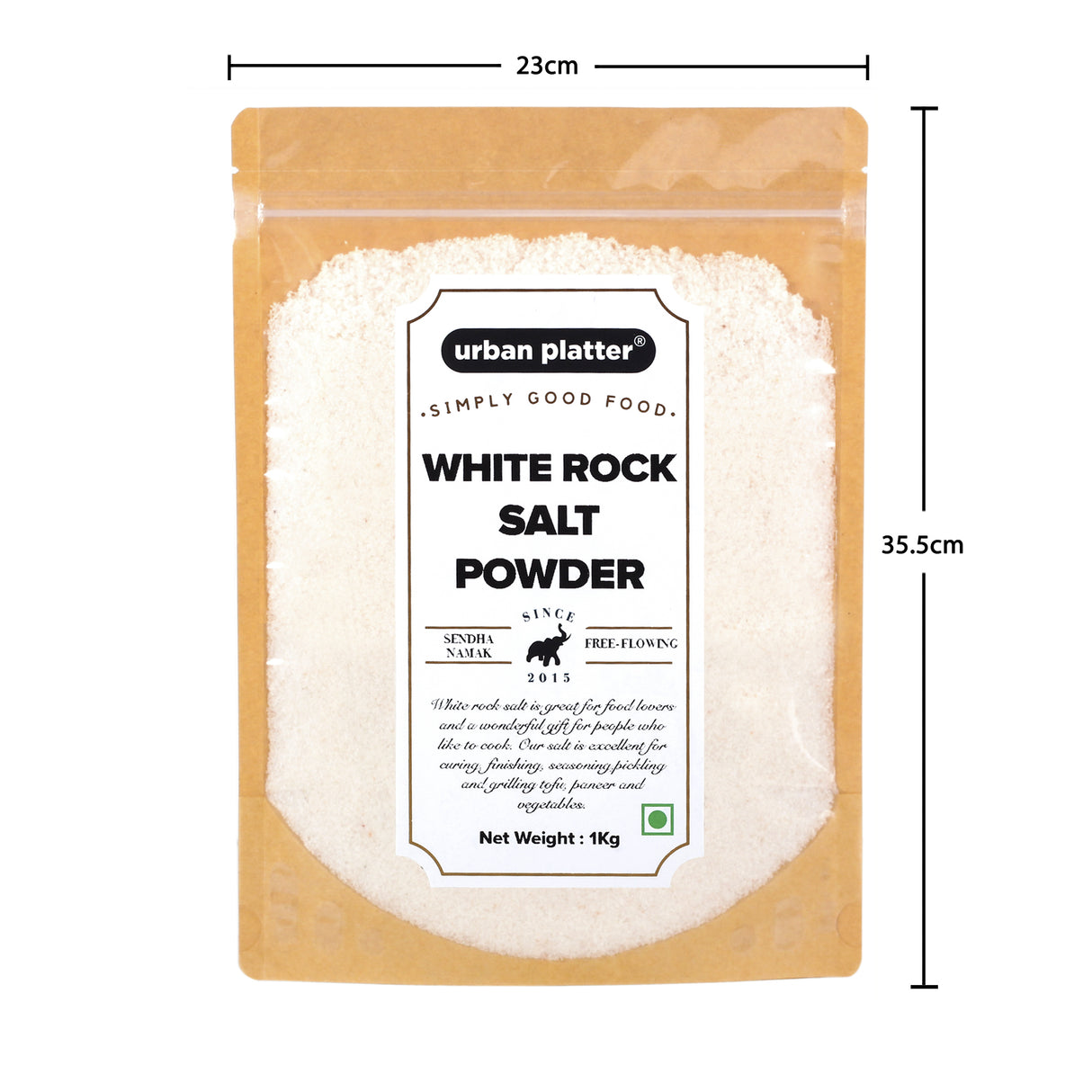 Urban Platter Himalaya White Rock Salt Powder (Sendha Namak), 1kg