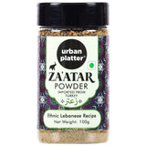 Urban Platter Zaatar Powder, 100g | Middle Eastern Spice Blend | Herby, Tangy and Nutty | Use as a dry rub or sprinkler | Imported from Turkey.