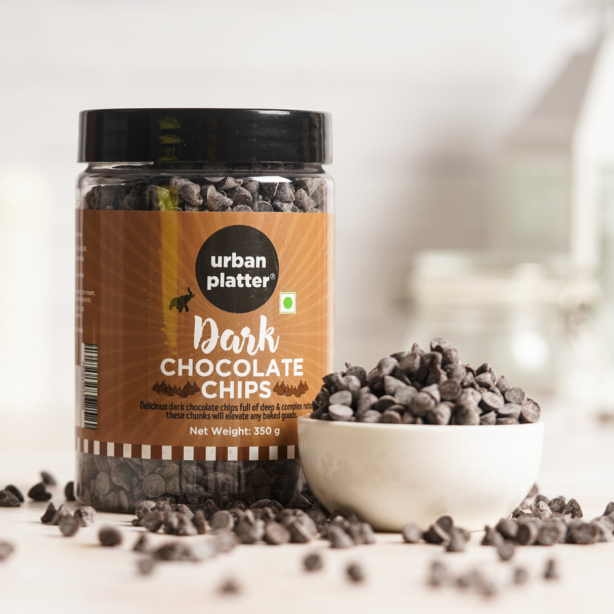 Urban Platter Dark Chocolate Chips, 350g