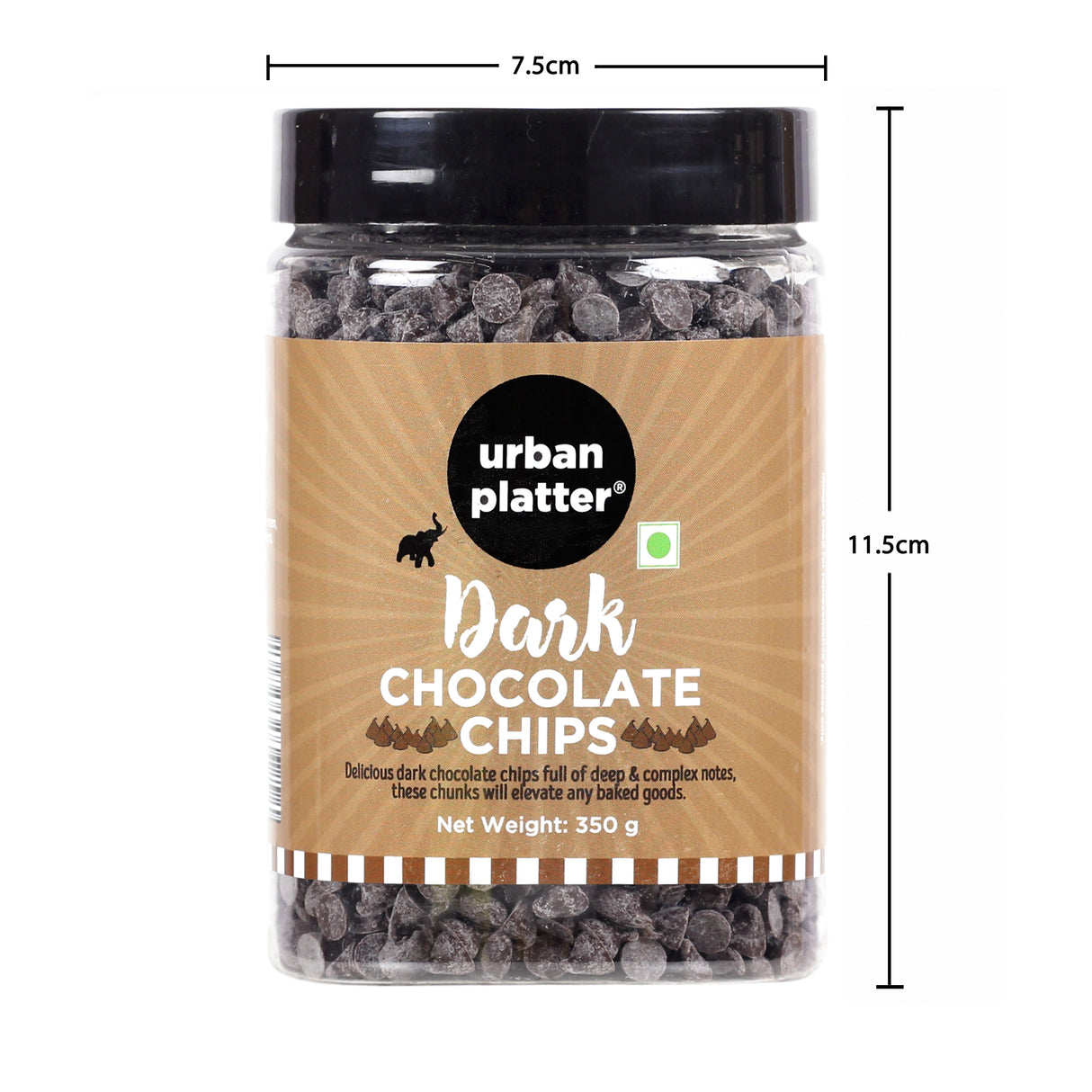 Urban Platter Dark Chocolate Chips, 350g