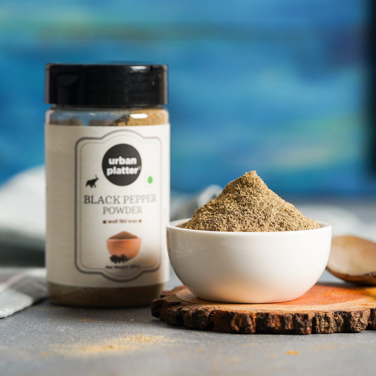 Urban Platter Black Pepper Powder, 100g [Kali Mirch Powder | Finely Ground | No added Colours or Preservatives | Use in Soups, Spice Blends, Curries, Stir-fries, Rubs, Salads]