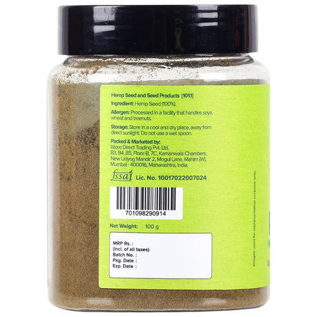 Urban Platter Hemp Seed Powder, 100g (High in Protein | Allergen-free Superfood | Source of Fibre | Add to smoothies, sauces, dips, yogurts, marinades, or smoothies | Plant-based Protein)