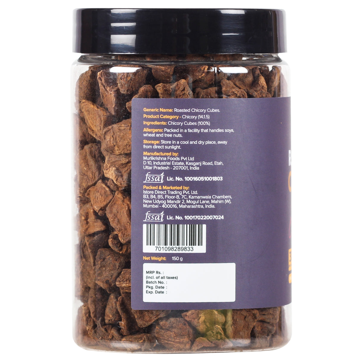 Urban Platter Roasted Chicory Root Cubes, 150g (Ready to Brew | Medium Dark Roast | Caffeine free Coffee Substitute | Coffee Alternative)
