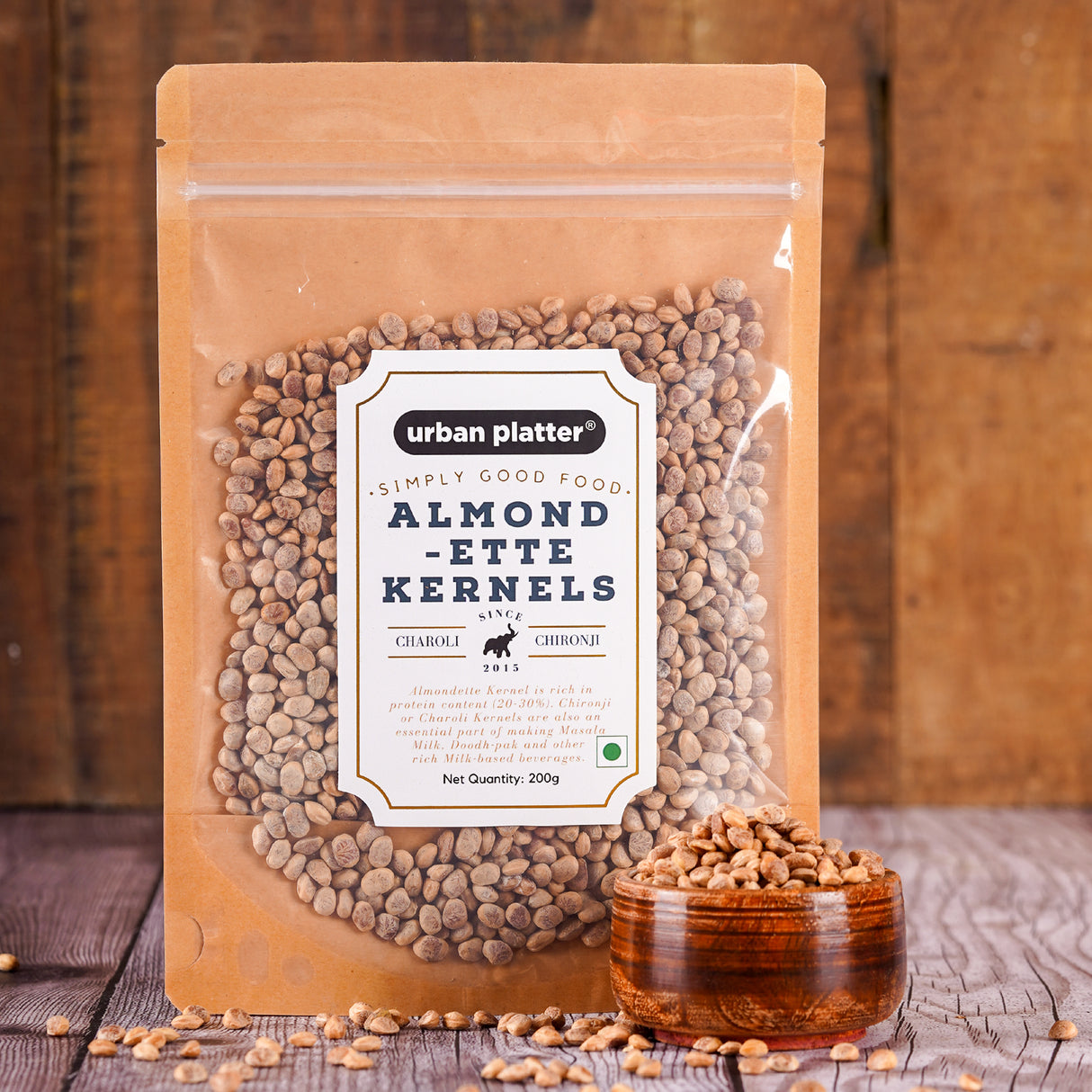 Urban Platter Almondette Kernels (Charoli or Chironji), 200g