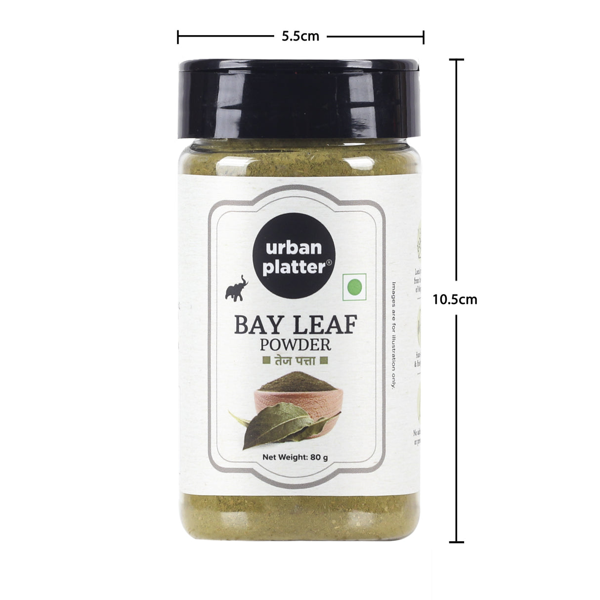 Urban Platter Bayleaf Powder, 80g (Tejpatta | Local produce from the valleys of Meghalaya | Hand-picked and finely ground | No added colours or preservatives)