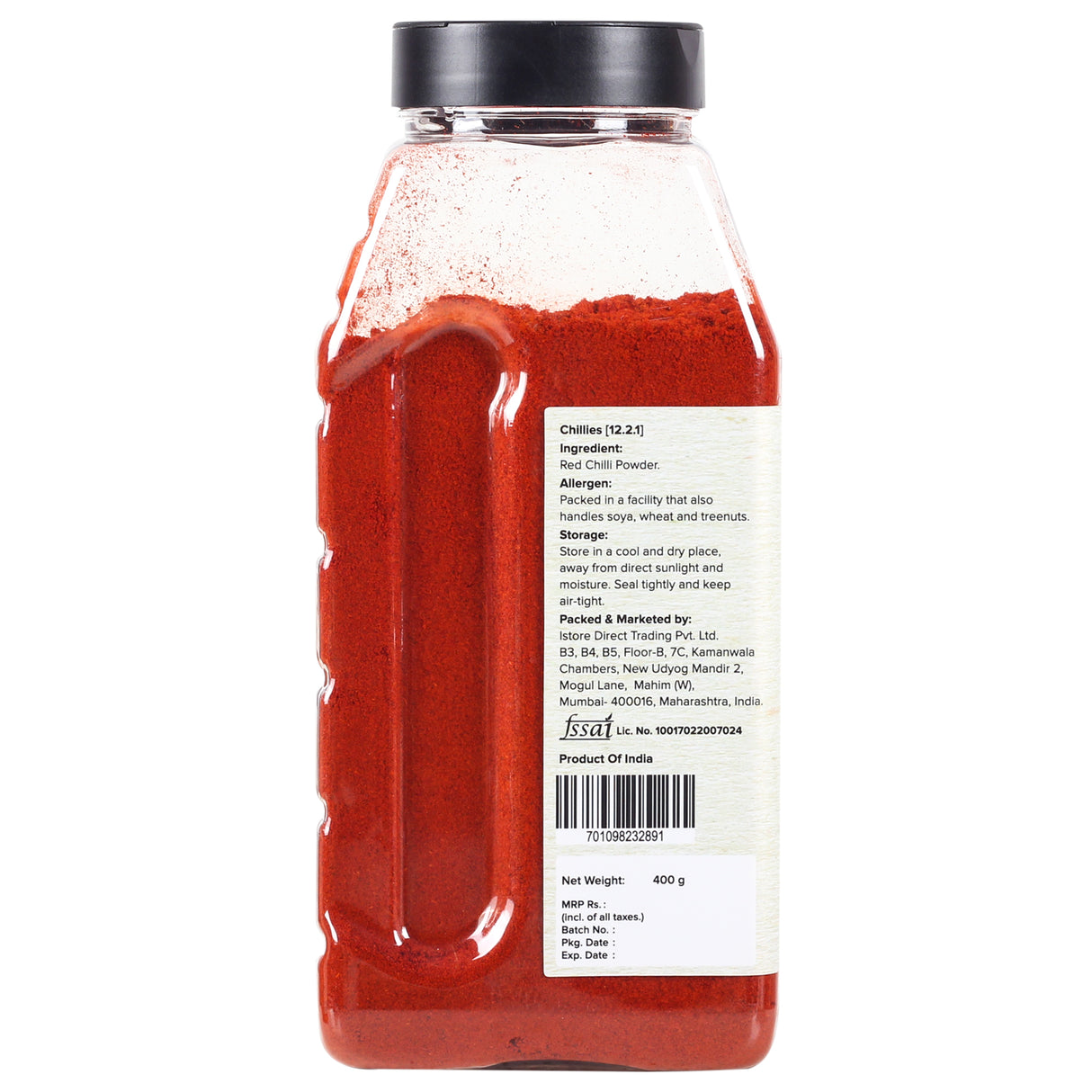 Urban Platter Kashmiri Red Chilli Powder, 400g (Medium Hot | Aromatic | Additive Free)