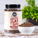 Urban Platter Roasted Flax Seeds, 500g [Alsi, Heart-Healthy, Keto-friendly, Use in salads, After-meal]