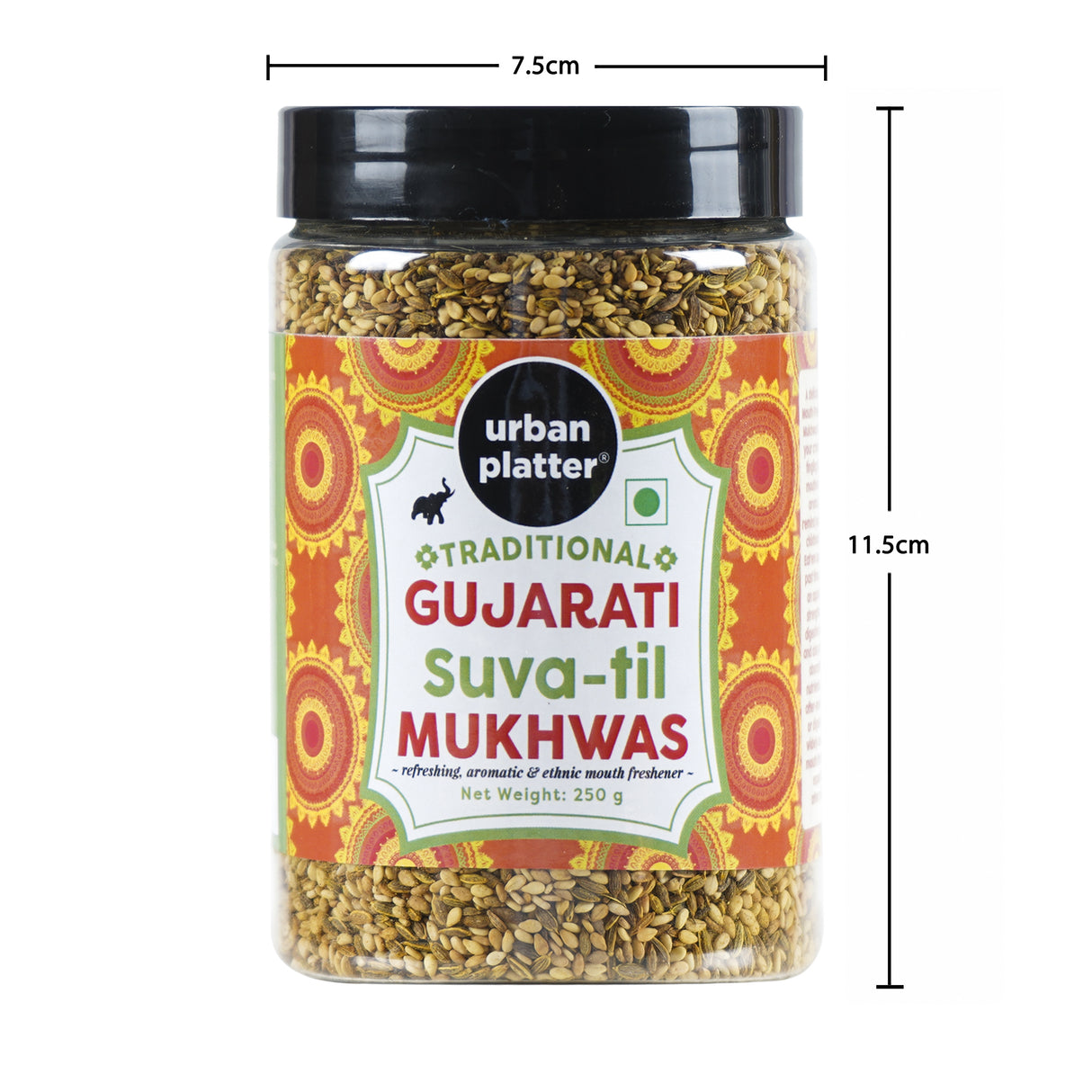 Urban Platter Traditional Gujarati Suva-till Mukhwas, 250g (Mouth Freshener | Digestive | After-Meal Snack | Rich in Fibre)