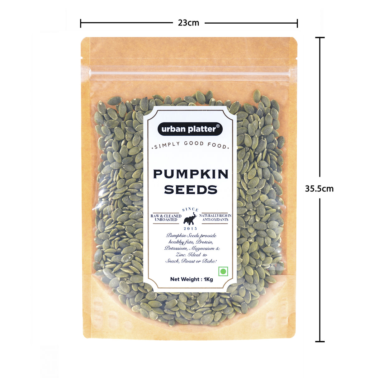 Urban Platter Raw Pumpkin Seeds, 1Kg