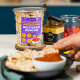 Urban Platter Scoopers Multigrain Munchie, 60g (Crunchy Crisps made with Popped Multi-grains and seeds for healthy snacking)