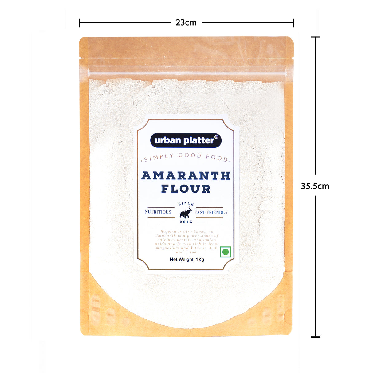 Urban Platter Rajgira Atta, 1Kg / 35.2oz [Amaranth flour]