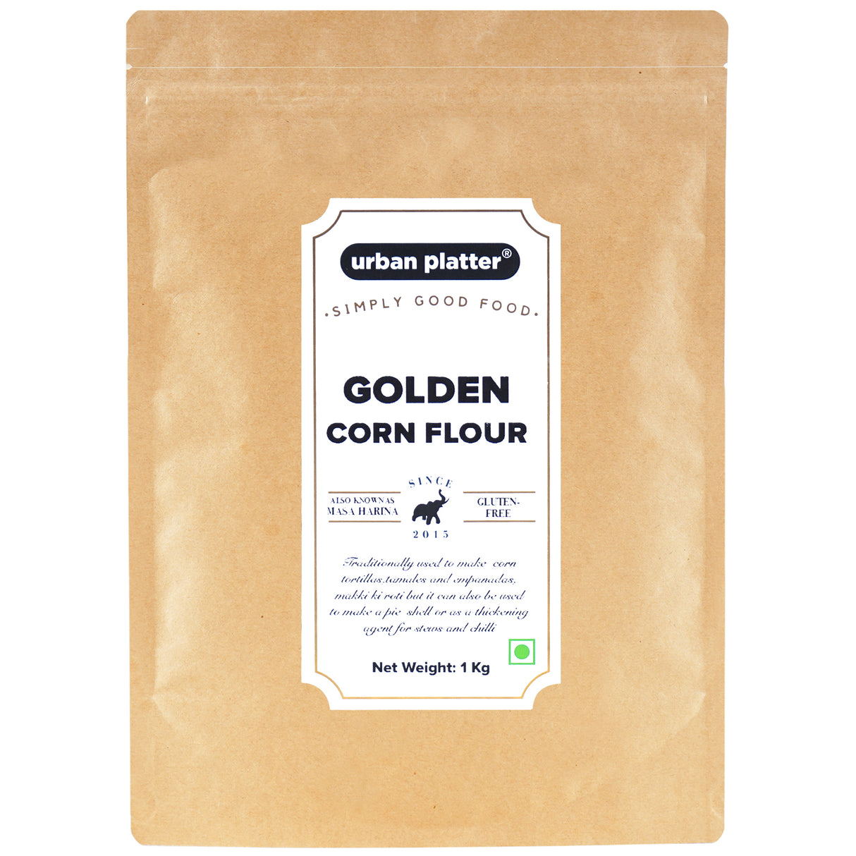 Urban Platter Golden Corn Flour (Makka Atta), 1kg