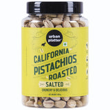 Urban Platter Roasted Salted California Pistachios, 500g (Lightly Salted | Premium California Pistachios In Shell | Rich in Fibre | Rich in Protein | Add to Fruit Salads, Oatmeals, Trail Mixes, Desserts, Baked Goods)