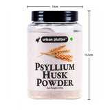 Urban Platter Psyllium Husk Powder (Isabgol Atta), 600g (Rich in Dietary fibre | Supports Digestive Health | Ideal for Baking & Gut Wellness)
