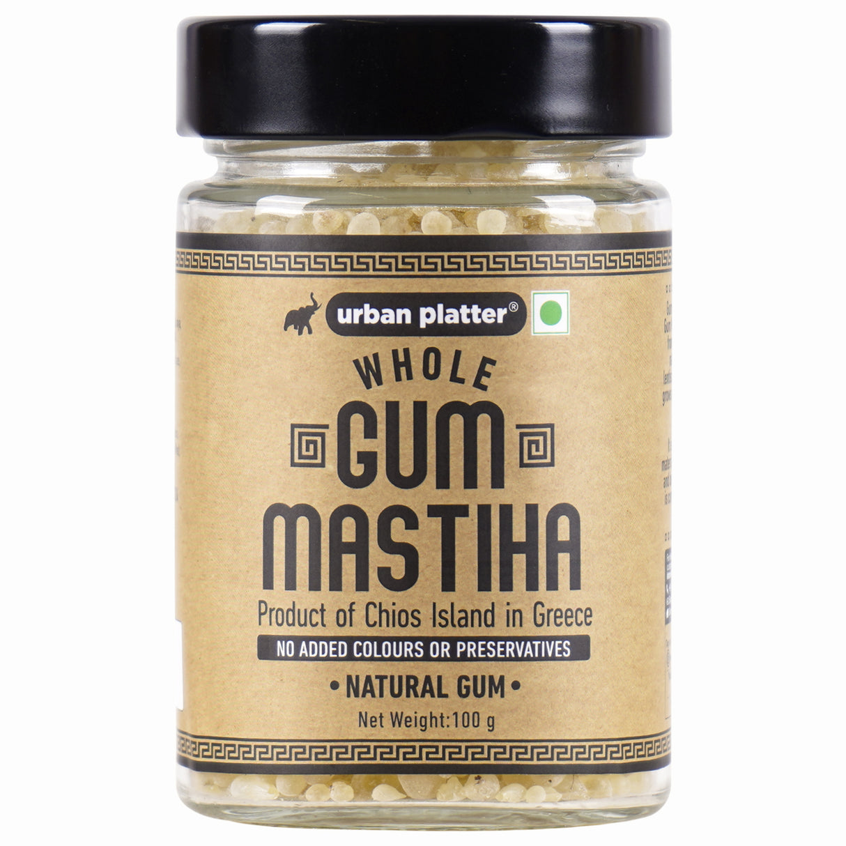 Urban Platter Whole Gum Mastiha, 100g (Mastic Gum / Mastiha of Chios Island from Greece; Pistacia Lentiscus | Natural Chewing Gum | Aids in Digestion)