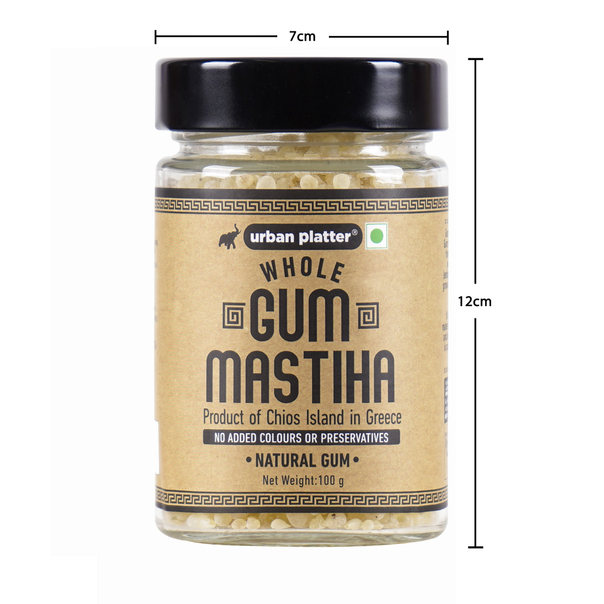 Urban Platter Whole Gum Mastiha, 100g (Mastic Gum / Mastiha of Chios Island from Greece; Pistacia Lentiscus | Natural Chewing Gum | Aids in Digestion)