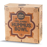 Urban Platter Mediterranean Hummus Plate, (Pack of 1) (Traditional Serving Bowl for Hummus, Baba Ganoush, Fava beans, Foul Medames, Tabouleh, Falafel, A staple for Middle Eastern Pantry)