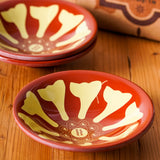 Urban Platter Mediterranean Hummus Plate, (Pack of 1) (Traditional Serving Bowl for Hummus, Baba Ganoush, Fava beans, Foul Medames, Tabouleh, Falafel, A staple for Middle Eastern Pantry)