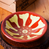 Urban Platter Mediterranean Hummus Plate, (Pack of 1) (Traditional Serving Bowl for Hummus, Baba Ganoush, Fava beans, Foul Medames, Tabouleh, Falafel, A staple for Middle Eastern Pantry)