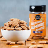 Urban Platter Roasted Salted California Almonds, 100g (Premium California Almonds seasoned with Pink salt, Rich in Fiber & Protein, Add to Fruit Salads, Oatmeal, Trail Mixes, Desserts, Ice creams, Baked Goods)