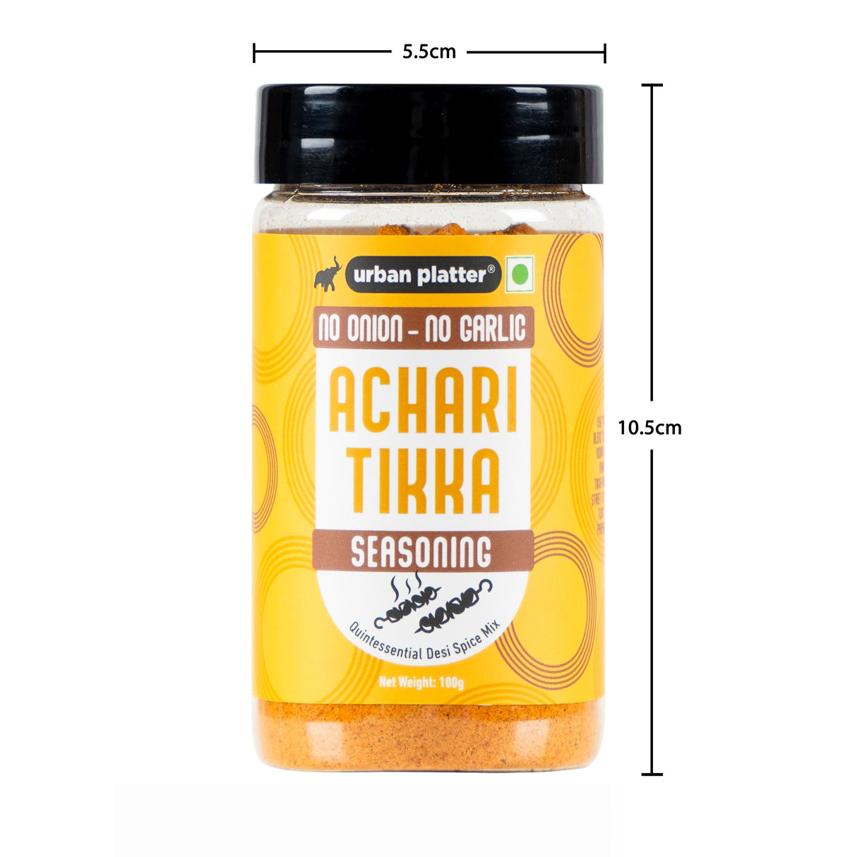 Jain Achari Tikka Seasoning, 100g (Sprinkle on Makhana & Chips, Traditional Spice Blend)