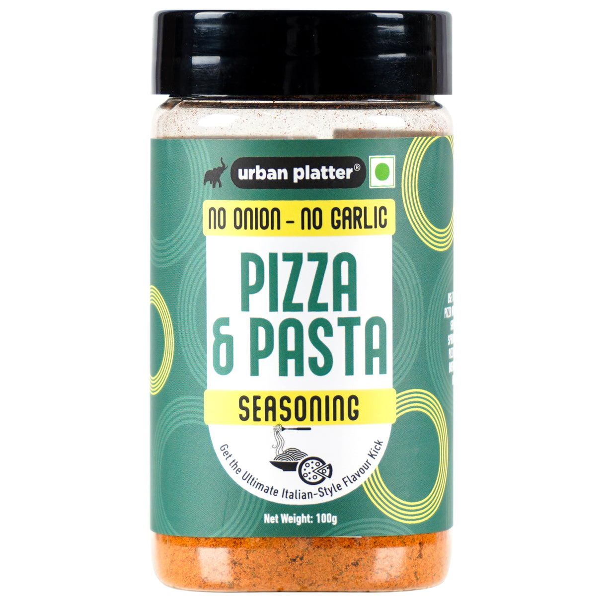 Urban Platter Jain Pizza & Pasta Seasoning, 100g (Signature Italian-Style Seasoning | Multipurpose Herb & Spice Blend | MSG-Free)