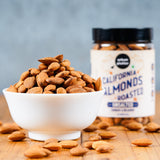 Urban Platter Roasted Unsalted California Almonds, 200g (Premium California Almonds, Rich in Fiber & Protein, Oven Roasted, Add to Fruit Salads, Oatmeals, Mueslis, Trail Mixes, Desserts, Ice creams, Baked Goods)