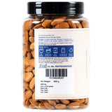 Urban Platter Roasted Unsalted California Almonds, 500g (Healthy Snack, Perfectly Roasted Almonds, Grade A, Badam)