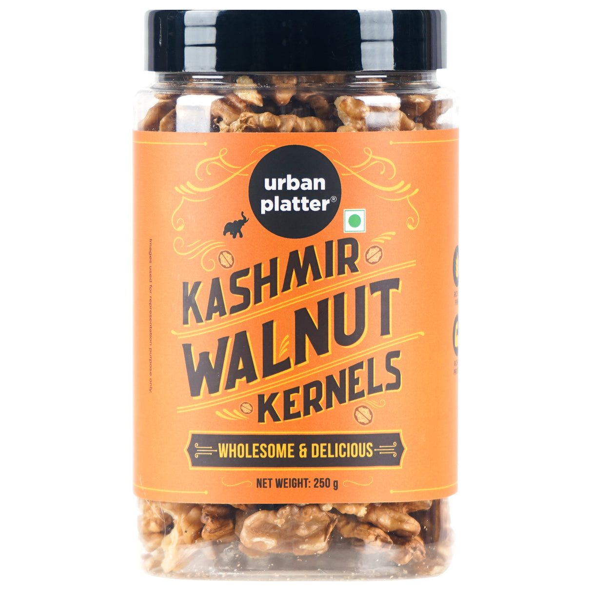 Urban Platter Kashmir Walnut Kernels, 250g (Product of Kashmir, Rich in Fiber & Protein , Add to Fruit Salads, Oatmeal, Trail Mixes, Desserts, Baked Goods)