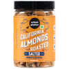 Roasted Salted California Almonds, 200g (Premium California Almonds seasoned with Pink salt, Rich in Fiber & Protein,Trail Mixes, Desserts, Ice creams, Baked Goods)
