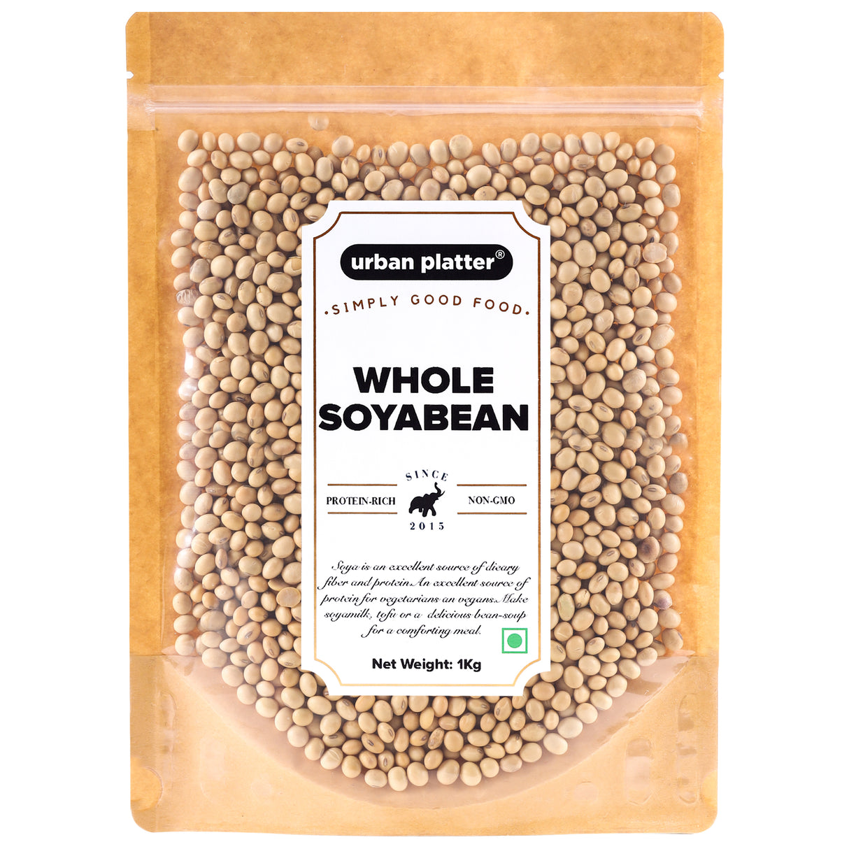 Urban Platter Soybeans (Soya Bean), 1Kg / 35.2oz [All Natural, Premium Quality, High Protein]