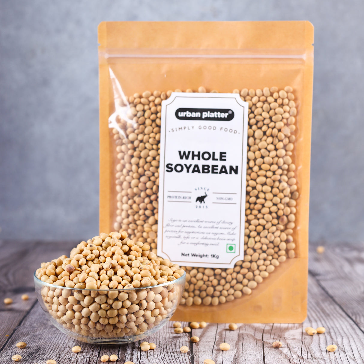 Urban Platter Soybeans (Soya Bean), 1Kg / 35.2oz [All Natural, Premium Quality, High Protein]