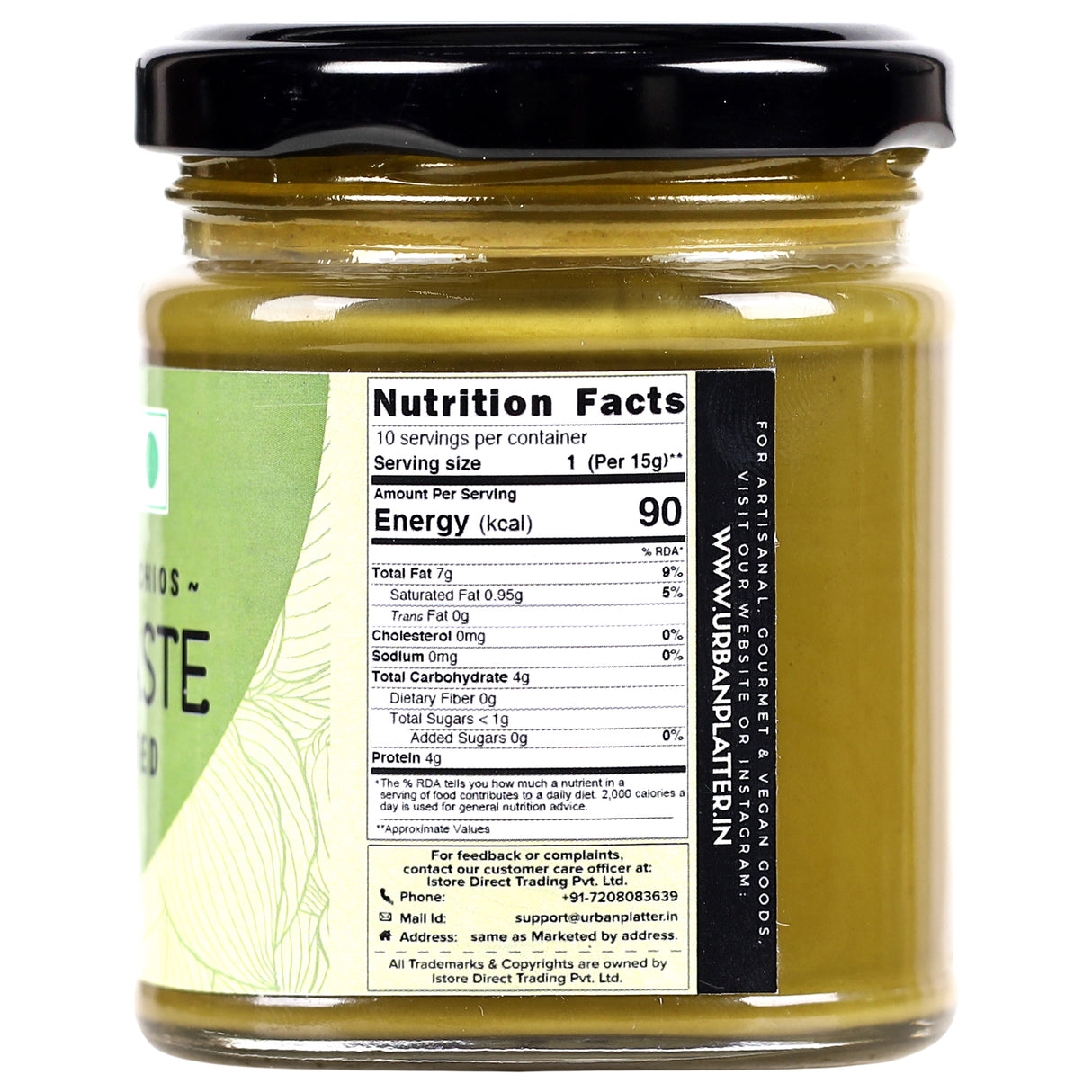 Urban Platter Pishori Pistachio Paste, 150g (Pure Pista Butter)