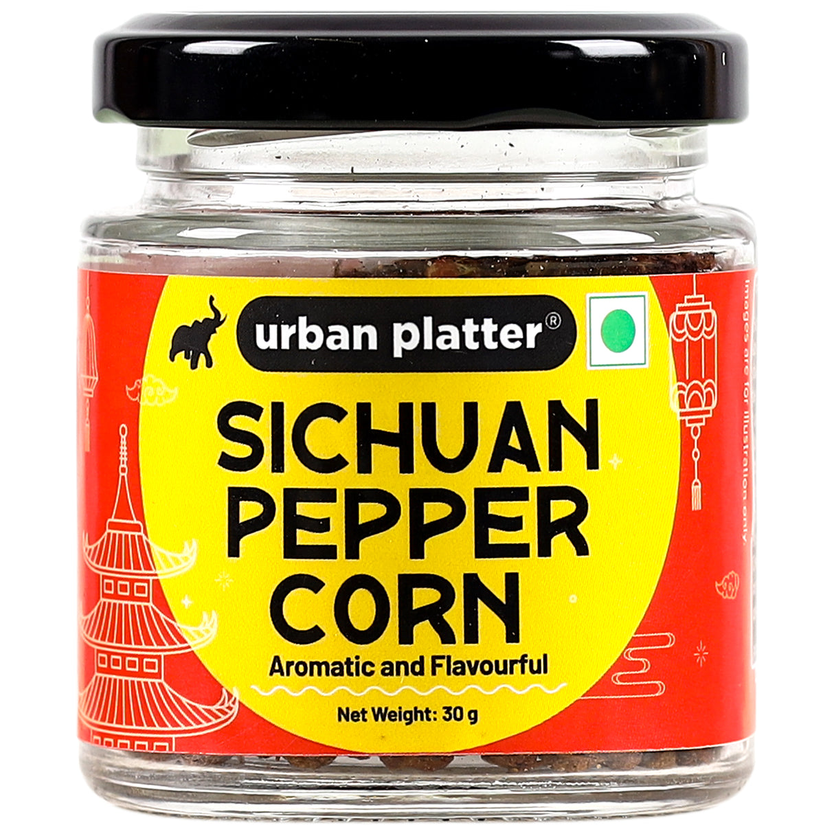 Urban Platter Sichuan Peppercorns, 30g (Sichuan | Schezwan | Pepper Corns | Mouth-numbing Spice | Red Sichuan Peppers | Imported)