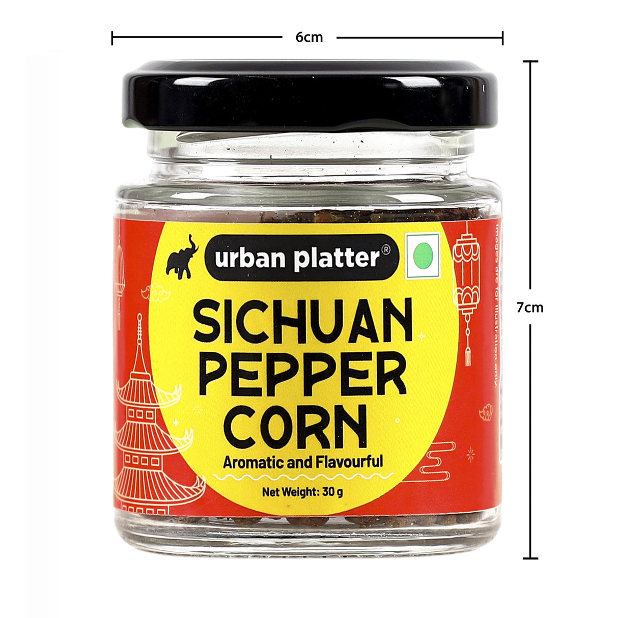 Urban Platter Sichuan Peppercorns, 30g (Sichuan | Schezwan | Pepper Corns | Mouth-numbing Spice | Red Sichuan Peppers | Imported)