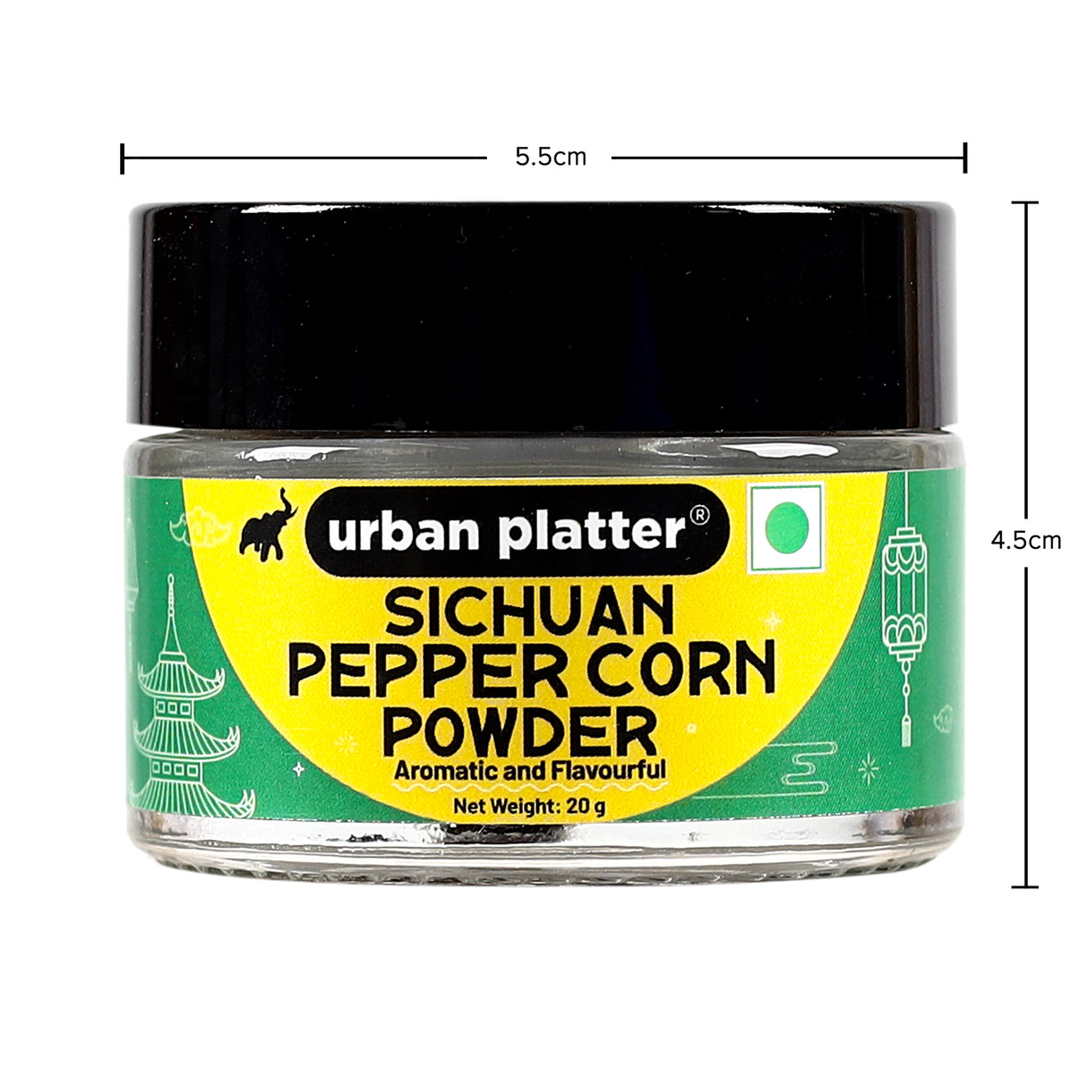 Urban Platter Sichuan Peppercorns Powder, 20g | Sichuan | Schezwan | Ground Pepper Corns | Mouth-numbing Spice Powder | Red Sichuan Pepper Powder | Imported