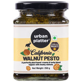 Urban Platter Classic Italian Style California Walnut and Basil Pesto, 250g (Chunky | Savoury| Burst of flavours | Perfectly Plant Based)