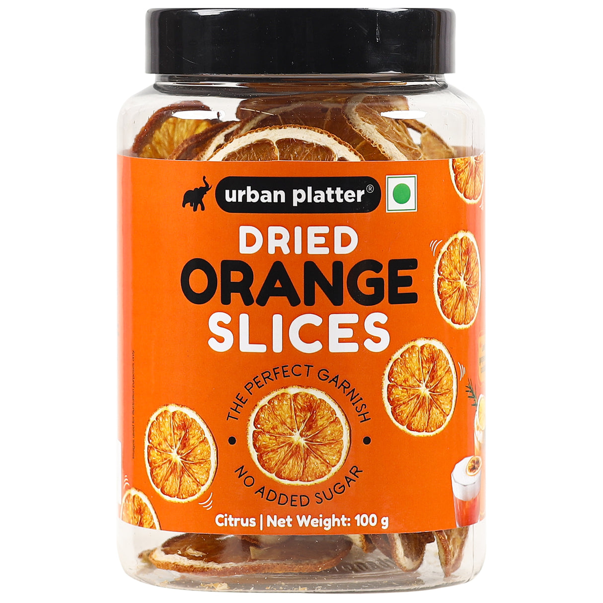 Urban Platter Dried Orange Slices, 100g (Unsweetened, Citrus & Aromatic, Add to baked items, confectionery, chocolates, snacks, cocktails)