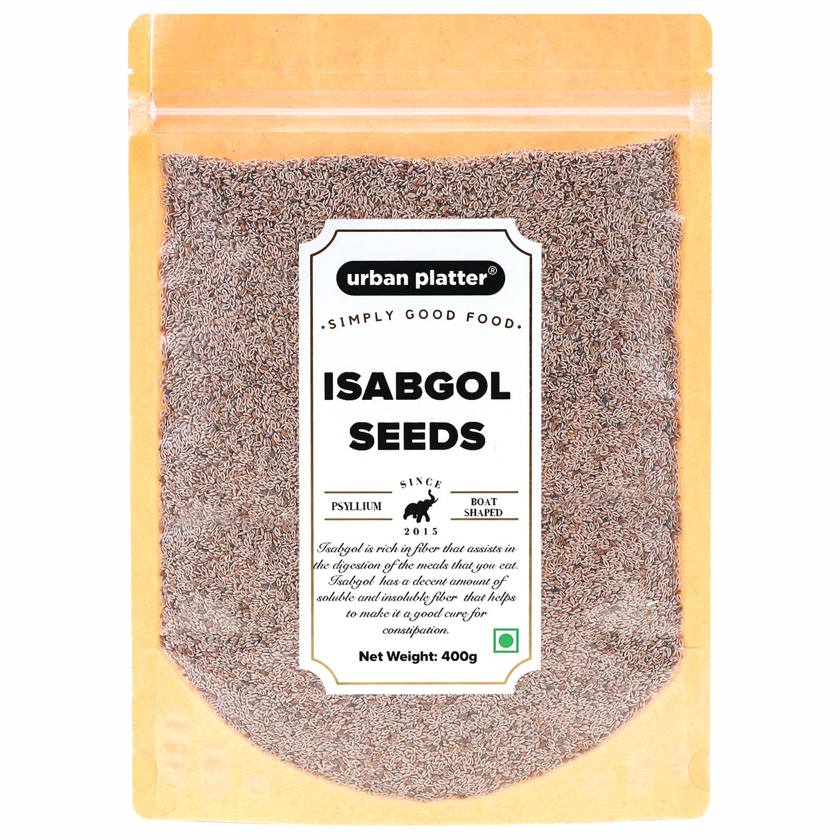 Urban Platter Isabgol Seeds (Psyllium), 400g