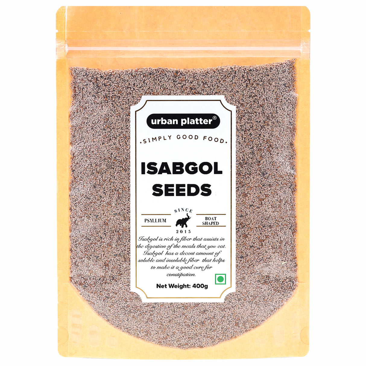 Urban Platter Isabgol Seeds (Psyllium), 400g