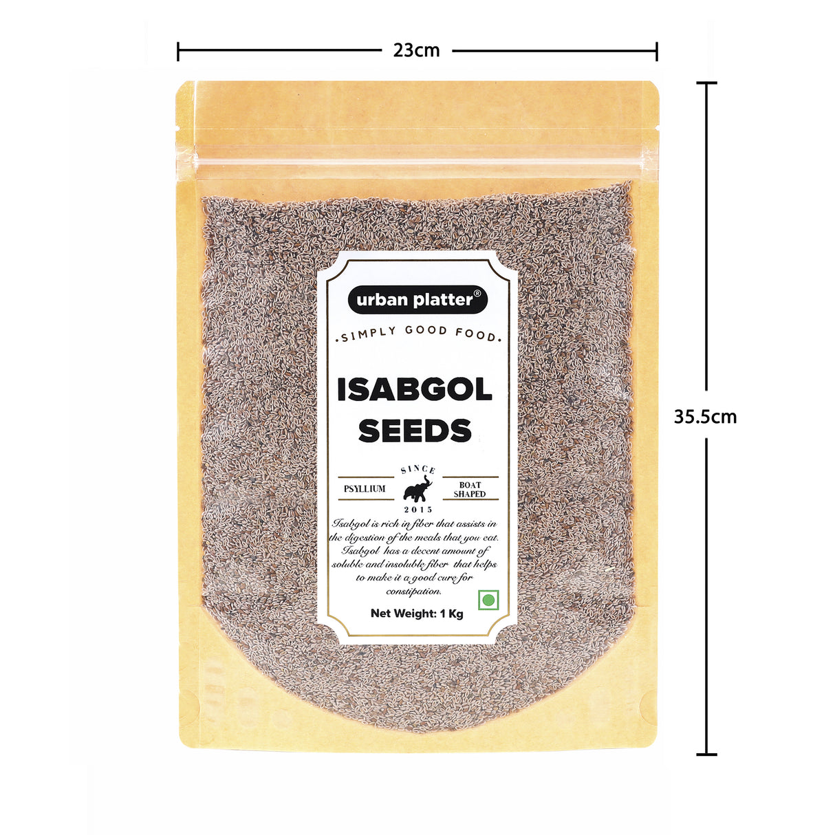 Urban Platter Isabgol Seeds (Psyllium), 1Kg