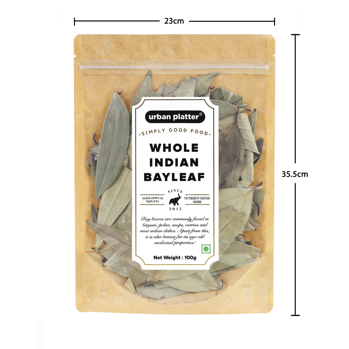 Urban Platter Whole Bayleaf Spice (Tejpatta), 100g