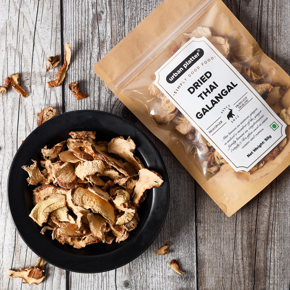 Urban Platter Dried Galangal (Thai Ginger), 50g