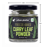 Urban Platter Freeze Dried Curry Leaf Powder, 40g (Easy to Use | Fine Ground | Add to smoothies, buttermilk, herbal drinks)