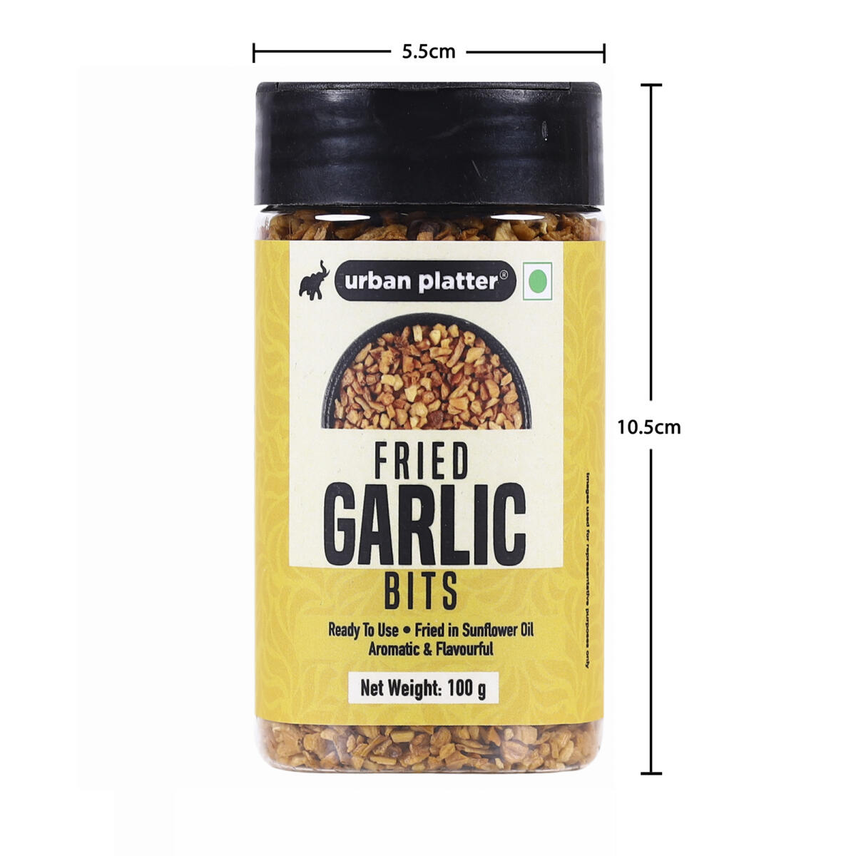Urban Platter Fried Garlic Bits, 100g (Ready to Use, Fried in Sunflower Oil, Use in curries, sauted Veggies, soups and Dipping sauces)