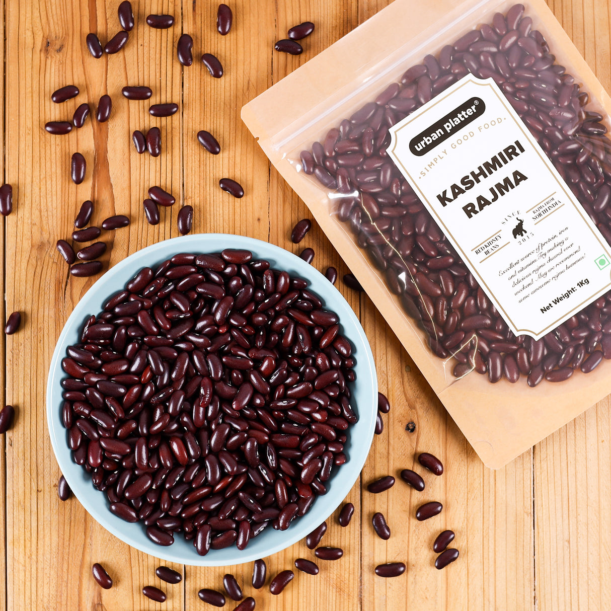 Urban Platter Red Kidney Beans (Rajma), 1Kg