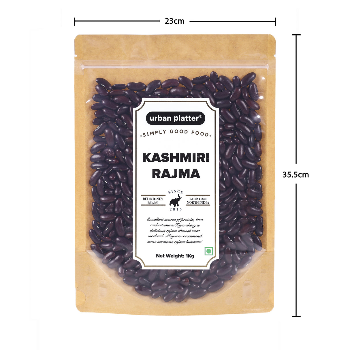 Urban Platter Red Kidney Beans (Rajma), 1Kg