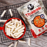 Urban Platter Classic Korean Tteokbokki Rice Cakes, 500g (Soft & Chewy Garaetteok | Korean Rice Sticks | Ideal for Stir-Fries, Soups & Tteokbokki)