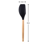 Urban Platter Non-Stick Silicone Spatula with Wooden Handle for Cooking,Pastry for Cake Mixer, Baking and Glazing [Easy to Clean, Perfect for Non-stick Utensils, Heat-Resistant]