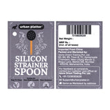 Urban Platter Silicone Kitchen Utensil Silicone Slotted Skimmer Strainer Spoon With Wooden Handle [Ideal For Straning Pasta, Easy to Clean, Perfect for Non-stick Utensils, Heat-Resistant]